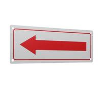 Beaupretty Panneau Directionnel D’Angle en Aluminium Robuste Rouge Panneau Extérieur Flèche Gauche pour Sécurité Publique Signalisation Scolaire et Parkings Installation Facile Solide