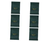 Beaupretty Paquet à Chaussures De Rangement à Cordon, Lot De 6 Pièces en Tissu Non Tissé Vert Moyen, Paquet De Tri Pliable Anti-poussière, Pochette Légère pour Voyage Et Usage Domestique (26 x 37 Cm