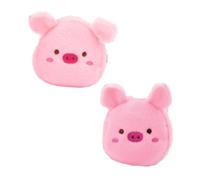 Beaupretty Paquet à Pièces en Peluche Cochon Mignon 2 Pcs Rose, Rangement Polyvalent pour Cartes Et Petits Objets, Tissu Doux, Voyage Et Usage Quotidien, Format Compact