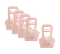 Beaupretty Paquet pour Bouquets de Fleurs en Papier Kraft Rose Grand Format, Lot de 5 Paquet D'emballage Floraux avec Poignées, pour Fête des Mères et Présents Floraux Élégants