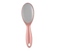 Beaupretty Pédicure Râpe Double Face Acier Inoxydable pour Exfoliation des Outil Ergonomique Portable Soin des Peaux Mortes et Callosités Finition Or Rose