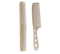 Beaupretty Peigne à Cheveux en Acier Inoxydable Lot de 2 Peigne Anti- Accessoires de Coiffure pour Homme et Femme Utilisation à Domicile Salon