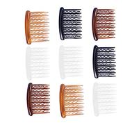 Beaupretty Peigne à Dents Ondulées 48Pcs 8X5Cm en Plastique Peigne Latéral pour Cheveux Fins pour Mariage et Fêtes Pratique et Solide
