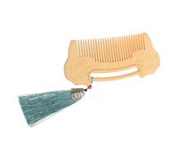 Beaupretty Peigne Bois à Dents Fines Avec Boîte Bois Sculptée Motif De Verrou Ruyi Pour Barbe Chevelu Raffiné Pour Hommes