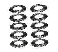 Beaupretty Peigne Circulaire Élastique en Plastique Lot de 10 pour Cheveux Épais Bandeau Extensible Accessoire de Coiffure Pratique Maquillage Sport