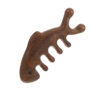 Beaupretty Peigne de Massage Bois Peigne à Dents Larges Bois de Santal avec Pointes Rondes Accessoire de Soin Capillaire Élégant et Pratique pour Détendre et un Moment