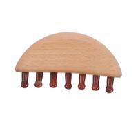 Beaupretty peigne de massage rayer d'essuie-glace bras couvrant l'eau haltères de tige de fitness brosse en bois stimulateur du cuir chevelu bois de massage du cuir chevelu cristal