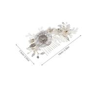 Beaupretty Peigne Mariage Argenté pour Mariée Accessoire Cheveux Élégant et Sécurisé Barrette Combinée pour Styles Nuptiaux Adapté à Tous Thèmes et Robes de Mariée