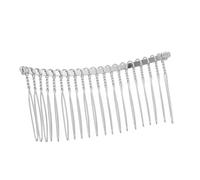 Beaupretty Peigne Métal à Dents pour Voile de Mariée Accessoire de Coiffure Torsadé Peigne de Fixation pour Cheveux Mariage