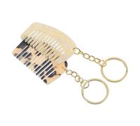 Beaupretty Peigne Porte-clés à Dents Larges Lot De 2 Mini Peignes 5,3 Cm x 3,1 Cm Démêlant Cheveux Bouclés Portable Utilisation Quotidienne Paquet à Main