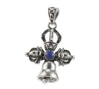Beaupretty Pendentif de des démons croisés charmes de bracelet ornement de bouddhisme breloques pour bracelets breloques pour la fabrication de bijoux décor de pilon vajra alliage