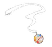 Beaupretty Pendentif Forme De Palette De Peinture Pour Artistes Collier Argenté Créatif Pour Étudiants Art Et Amateurs De Peinture Accessoire Pour Créateurs