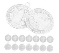 Beaupretty Pendentif Saint Benoît En Métal 25 Pièces Breloques Pour Bracelets Et Colliers Fournitures De Fabrication De Bijoux Résistant Décoloration Pour Adultes Artisanat Et Bricolage
