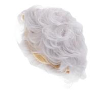 Beaupretty Perruque Courte Bouclée Argentée Déguisement Accessoire Halloween Et Cosplay Adaptée Aux Événements à Thème