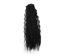 Beaupretty perruque extensions de cheveux perruque synthétique griffe extension de cheveux faisceaux de cheveux humains bouclés cheveux synthétiques naturels Fil haute température Noir