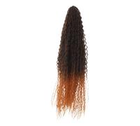 Beaupretty perruque tresse africaine cheveux au crochet vague d'eau cheveux bouclés au crochet des extensions de Fil haute température Brun