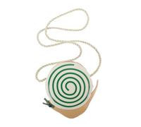 Beaupretty Petit Paquet Bandoulière Garçon et Filles Dessin Animé, Mini Porte-Monnaie en Simili Cuir, Paquet Messager pour Fille, Usage Quotidien et Présent, Motif Petit Escargot