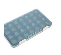 Beaupretty Pilulier Semainier 28 Compartiments Grand Capacité 7 Jours Séparable Boîte à Remède Bleu Portable Organisateur Remède Voyage Usage Quotidien Elderly