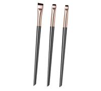Beaupretty Pinceau Eyeliner Biseauté et Applicateur Fard Paupières Noir et Or Outil Maquillage pour Sourcils et Yeux Doux et Durable Usage Professionnel ou Personnel