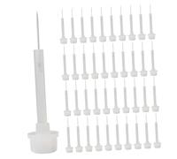 Beaupretty Pinceaux de Remplacement pour Vernis à Ongles 100 Pcs Brosses en Poils Souples pour Nail Art Compatibles Flacons Gel Mini Pinceaux Pratiques pour Manucure et Voyage