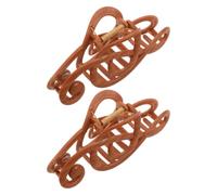 Beaupretty Pinces à Cheveux de Note de Musique pour Femmes et Adolescentes, Lot de 2, Plastique et Métal, Couleur Café, Accessoire Polyvalent pour Coiffure et Contrôle des Mèches Rebelles