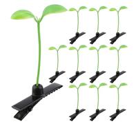 Beaupretty Pinces à Cheveux Végétales Sprout 60 Pièces Mini Taille pour Fille Garçon et Filles Usage Quotidien Accessoire Cheveux Original Motif Pousse Plante Vert Naturel