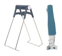 Beaupretty Pinces pour Plats Chauds en Acier Inoxydable et Plastique Bleu, Lot de 2, Design Antidérapant pour Saisir en Toute Sécurité Plateaux et Plats Cuisine