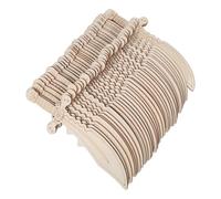 Beaupretty Pirate des Jouets 40 Pièces Tranches de Bois Brut de Couteau, Accessoires en Bois Inachevés pour Bricolage Diy, Décoration Fête Pirate, Peinture et Artisanat Créatif