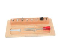 Beaupretty Planche à Visser Bois Sécurisée pour Garçon Fille Ans Kit Outil avec Tournevis Texturé Jeu Éducatif pour Coordination Main Œil et Apprentissage Manuel Garçon Fille
