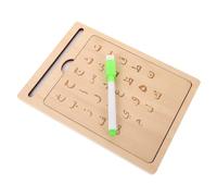 Beaupretty Planche Décriture Arabe Bois Montessori pour Garçon Fille Tableau Éducatif de Traçage de Lettres Arabes Kit Dapprentissage de Lalphabet pour Garçons et Filles