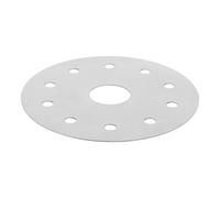 Beaupretty Plaque de Conduction Thermique Bande Conductrice Rapide et Robuste Ronde en Acier Inoxydable Argenté pour Batterie Cuisine Induction et Usage Quotidien Cuisine