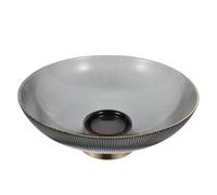 Beaupretty Plateau à Fruits en Verre Haut Pied Grosse Coupe à Fruits en Verre Transparent Bol de Table et Collations Récipient Alimentaire Ménager pour Salon Cuisine