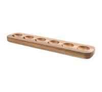 Beaupretty Plateau à Œufs en Bois D’acacia, Porte-œufs de Rangement 6 Compartiments, Boîte à Œufs pour Maison, Support Solide et Antichoc, Cuisine et Réfrigérateur