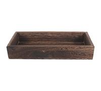 Beaupretty Plateau Décoratif en Bois Style Rustique pour Lampe Bocal, Polyvalent et Organisé, pour Plan de Travail la Cuisine ou Rassemblements