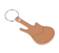 Beaupretty Pochette de Rangement Durable pour Médiators de Guitare avec Porte Clés PU Organisateur Compact pour Médiators pour Guitaristes et Ukulélistes