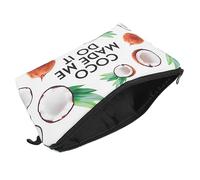 Beaupretty Pochette Maquillage Multifonctionnelle Imprimée Trousse De Toilette De Voyage pour Cosmétiques Et Accessoires Organisateur Compact