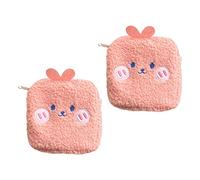 Beaupretty Pochette pour Serviettes Hygiéniques 2Pcs Portable en Peluche Paquet de Rangement Pratique Compact Filles pour Serviettes Hygiéniques et Petits Objets