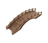 Beaupretty Pont Miniature en Arc en Bois Naturel pour Décor de Micro-scène, Accessoire Créatif et Décoratif Vivant pour Jardin Japonerie ou Photo