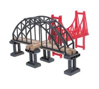 Beaupretty Pont Suspendu Bois pour Train Accessoires de de Train Plastique avec Ponts Éducatif pour Stimulation de Imagination et Développement