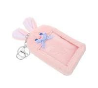 Beaupretty Porte-Badge Peluche Lapin Porte-clés Mignon pour Cartes Identification et Badges Accessoire Pratique pour Étudiants et Protection et