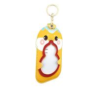 Beaupretty Porte-Carte Identité Étui à Clés Serpent Double Emplacement pour Cartes Protection Porte-clés Célébration du Nouvel an Chinois