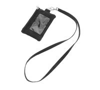 Beaupretty Porte-Cartes Portefeuille à Lanière Portefeuille Porte-clés Minimaliste Portefeuille Simple Porte-Monnaie pour Femme Portefeuille Lanière pour Cartes à Cordon Court Nylon Black