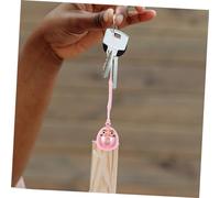 Beaupretty Porte Clés Daruma avec Cloche Pendentif Rose Charm Bracelet pour Sac à Main et Lanière Poignet