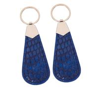 Beaupretty Porte-clés Métallique Portable, Petit Lève-chaussures En Pu Bleu, Aide Pratique Pour Chaussures De Maison Et Voyage, Accessoire Léger Pour Personnes Âgées
