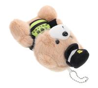 Beaupretty Porte-clés Ours Ours en Peluche Peluche Policier Policier Doux Mini Pendentif 10 Cm Décoration Clé Paquet Mignon Porte-clés Poupée Suspendu