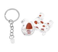 Beaupretty Porte-clés Souvenir Chien Transparent avec Boîte de Rangement pour Poils Accessoire Léger et Compact pour Sacoche et Clés Médaillon Commémoratif Portable pour Garder la Mémoire de