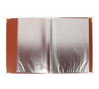 Beaupretty Porte-menus Multifonctionnel en Cuir A4, Dossier Transparent pour Carte Menu Restaurant, Porte-commande Pratique Pages Coulissantes, Format A4, Couleur Café, pour Bars