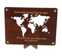 Beaupretty Porte-Monnaie en Bois Rectangulaire pour Remise de Diplômes, Coffret Rangement Billets et Cartes, Présent Anniversaire ou Mariage, Finition Naturelle, Format Pratique et Solide,