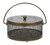 Beaupretty Porte-Parfum en Fer Couleur Or Couvercle, Support, Résistant et Suspendable pour Usage Intérieur comme Bibliothèque