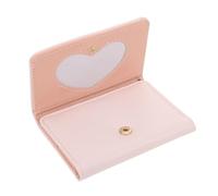 Beaupretty Portefeuille Femme Court Style Coréen Mini avec Rose Compact et Grand Capacité Multi-Cartes Poche Zippée Porte-clés Pratique pour Organisation